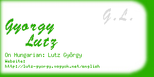 gyorgy lutz business card